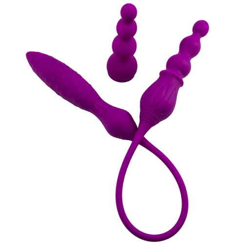 ADRIEN LASTIC 2X Double Ended Vibrator, Optional Sheath